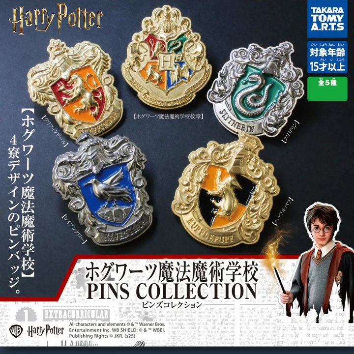Harry Potter Hogwarts School of Witchcraft and Wizardry Pin Collection